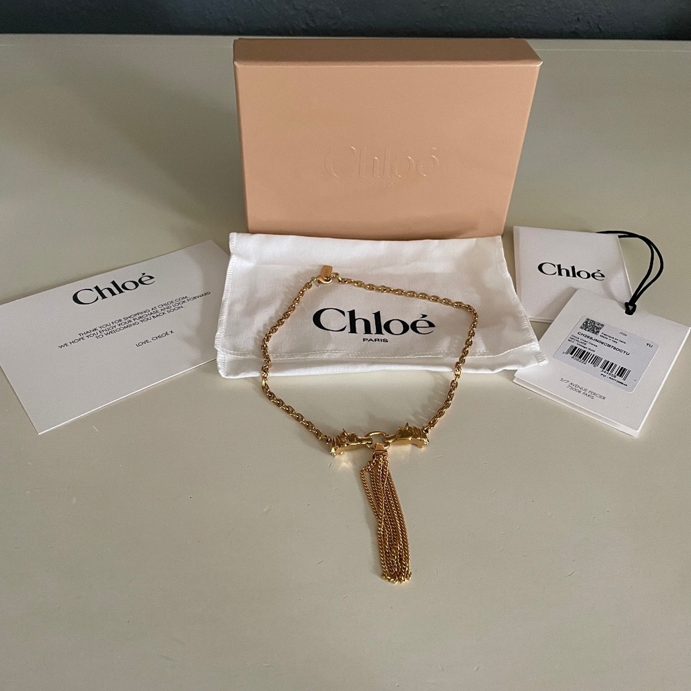 Chloe Chain Horse Necklace